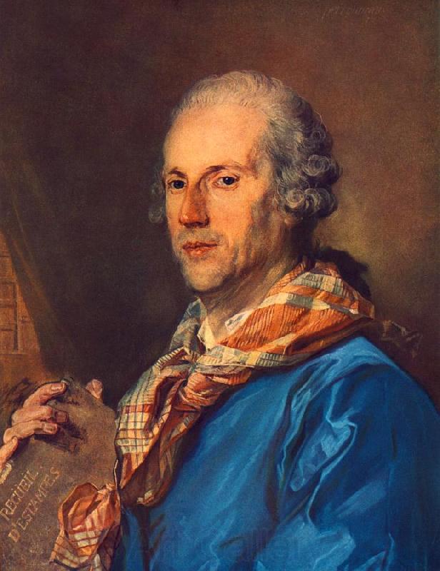 PERRONNEAU, Jean-Baptiste Portrait of Charles le Normant du Coudray af Spain oil painting art